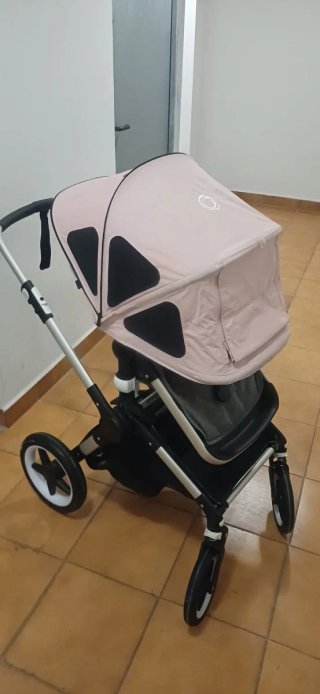 Carro Bugaboo Rosa y Gris