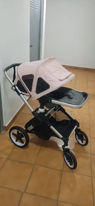Carro Bugaboo Rosa y Gris