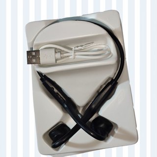 Auriculares YISHUO Bluetooth Naranja/Blanco