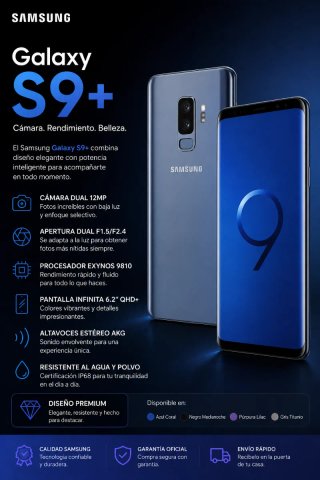 Samsung Galaxy S9+ Blu/Grigio