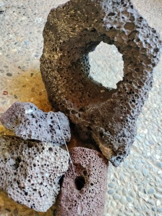 Roca volcánica para acuario