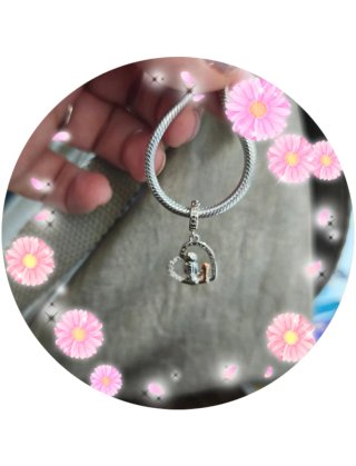 Charm Corazón Madre e Hija Plata 925