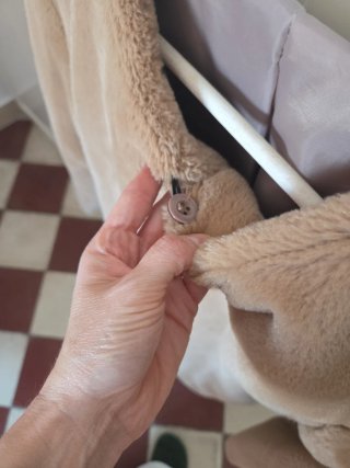 Chaqueta mujer beige/marrón talla única