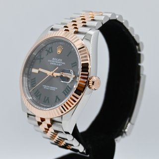 Rolex Datejust 36mm Acero y Oro Rosa Wimbledon NEW