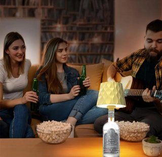 Lámpara LED Botella Vino Recargable