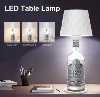 Lámpara LED Botella Vino Recargable