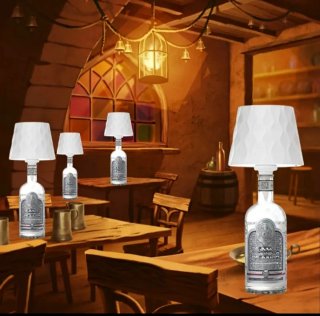 Lámpara LED Botella Vino Recargable