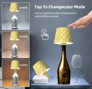 Lámpara LED Botella Vino Recargable