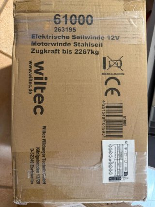 Cabestrante eléctrico Wiltec PRECINTADA