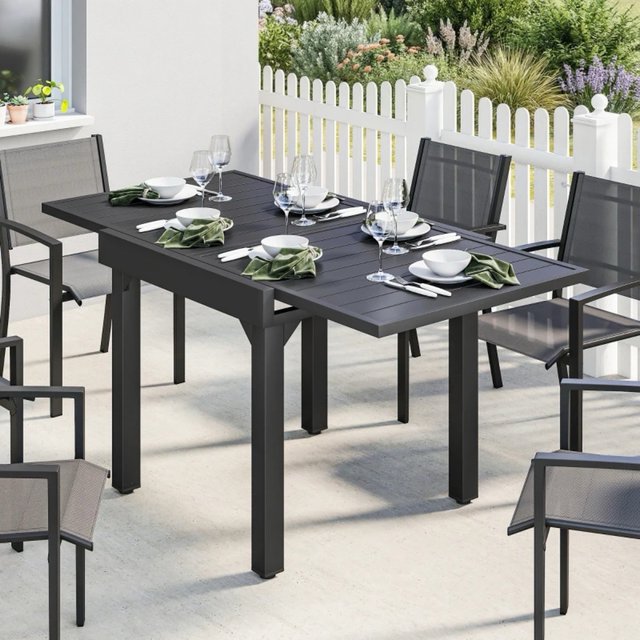 Mesa Comedor Exterior Extensible 80/160 cm