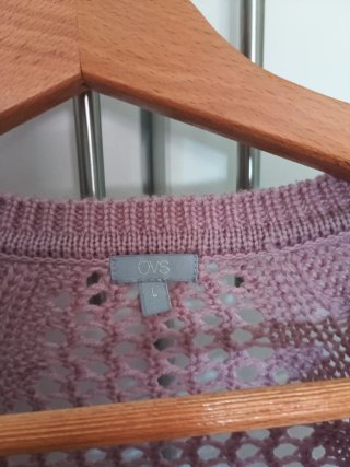 Jersey mujer manga larga rosa