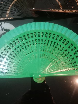 Lote de 3 Abanicos Decorados