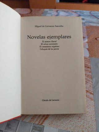 Novelas ejemplares de Miguel de Cervantes