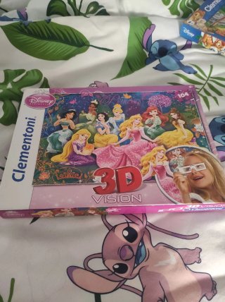 Puzzle Princesas Disney 3D Vision Clementoni