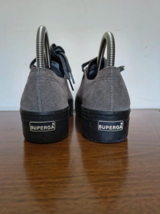 Superga Scarpe Platform Grey stone
