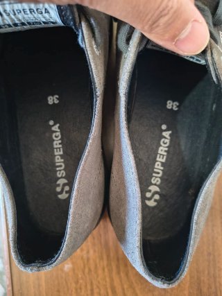 Superga Scarpe Platform Grey stone