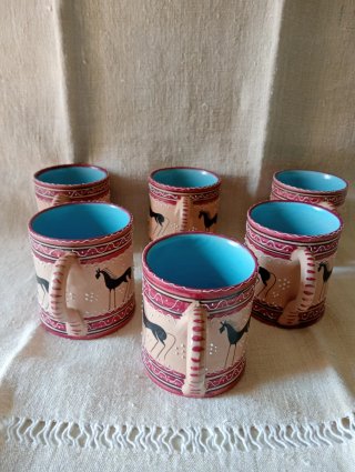 Set 6 Tazze Vintage Deruta Anni '50/'60 Italy