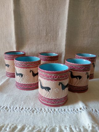 Set 6 Tazze Vintage Deruta Anni '50/'60 Italy