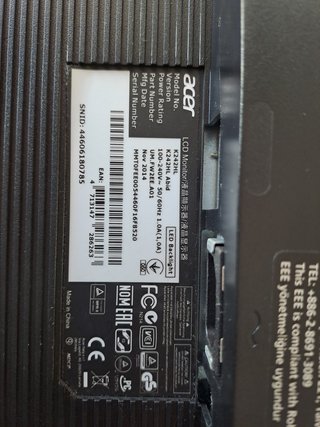Monitor Acer K242HL 24