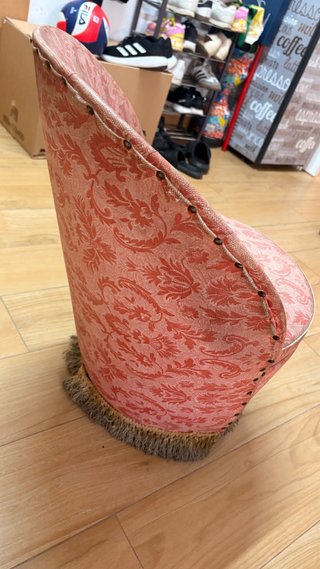 Sillón calzador tapizado estilo vintage