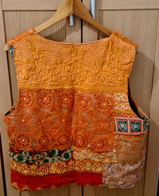 Chaleco kalami Étnico Boho Patchwork Talla Única