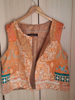 Chaleco kalami Étnico Boho Patchwork Talla Única