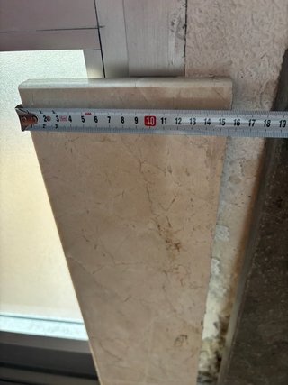 Escalones de mármol