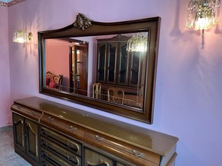 Espejo grande madera y cristal