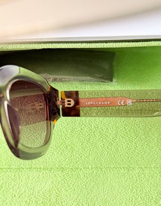 Gafas Longchamp translúcidas degradadas