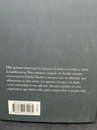 Lo opuesto al amor