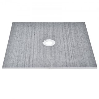 Kit doccia, base doccia 1828x1828mm con scarico centrale da 160mm, kit installazione doccia EPS leggero con 2 tele impermeabili, pali di pendenza per base doccia da bagno