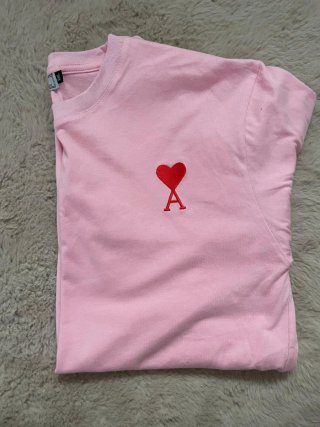 Camiseta AMI Paris Rosa Talla XXL