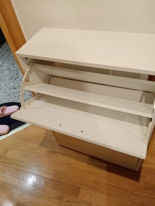 Zapatero blanco 2 puertas