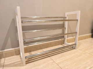 Zapatero Extensible Metálico Blanco