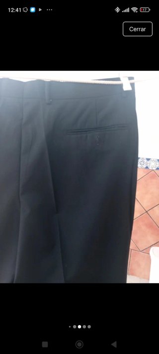 Pantalón de vestir negro hombre
