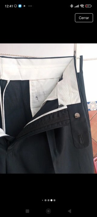 Pantalón de vestir negro hombre