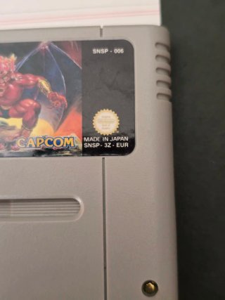Demon's Crest Super Nintendo PAL