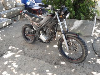 Moto Enduro/Trial Gris y Roja