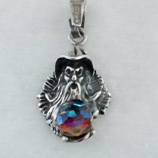 Ciondolo 925 Topazio Mistico Arcobaleno
