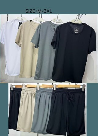 Conjunto Casual de Camiseta y Shorts para Hombre
