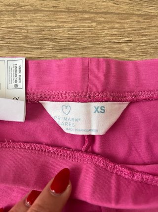 Leggings cortos rosas talla XS