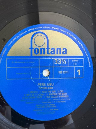 Vinilo Pere Ubu Cloudland Indie