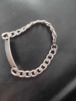 Pulsera cadena acero hombre