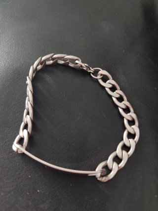 Pulsera cadena acero hombre