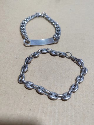 Pulsera cadena acero hombre
