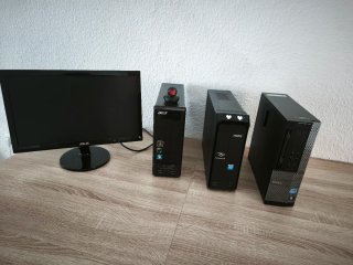 3 Torres Ordenador Oficina Acer Dell