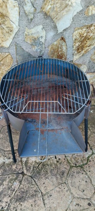 Barbacoa exterior desmontable metal