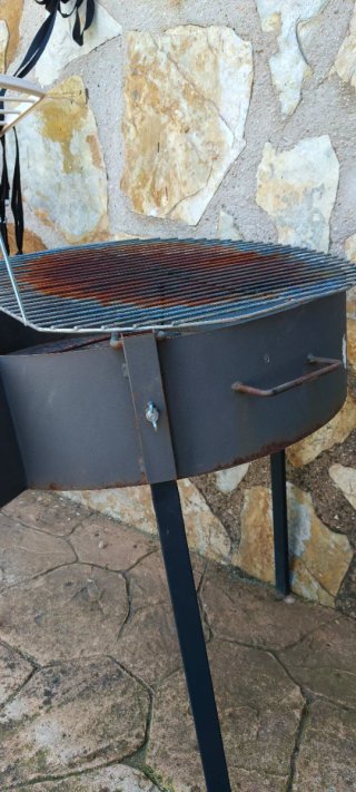 Barbacoa exterior desmontable metal