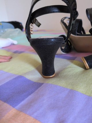 Sandalias Negras Fiesta Brillantes