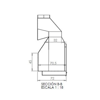 Chimenea Acero Basic 120CM Maquituls